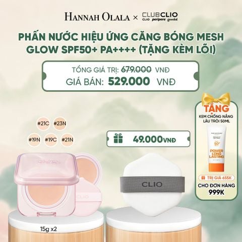  PHẤN NƯỚC HIỆU ỨNG CĂNG BÓNG MESH GLOW SPF50+ PA++++ (TẶNG KÈM LÕI) - A544 