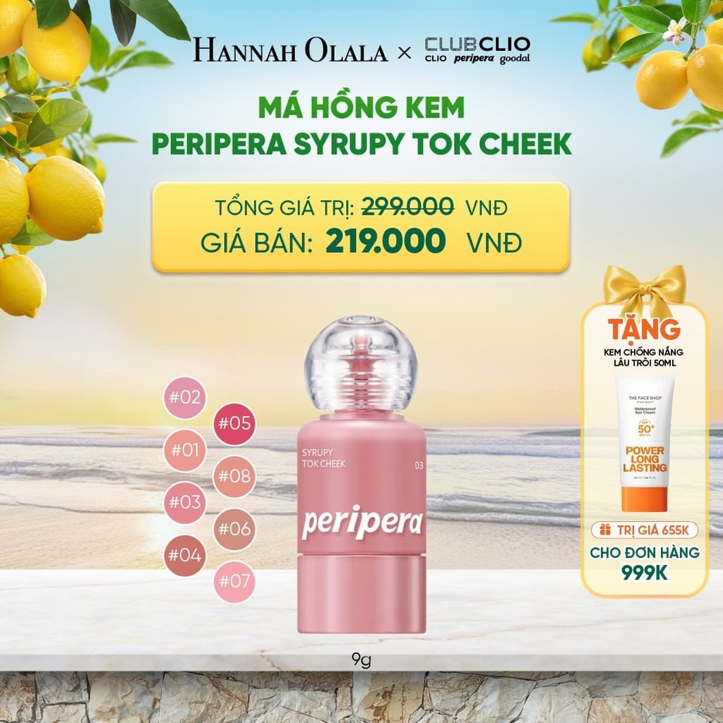  MÁ HỒNG KEM PERIPERA SYRUPY TOK CHEEK - A1711 