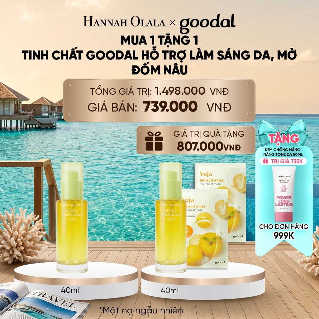  TINH CHẤT GOODAL HỖ TRỢ LÀM SÁNG DA, MỜ ĐỐM NÂU 40ML_ D24 