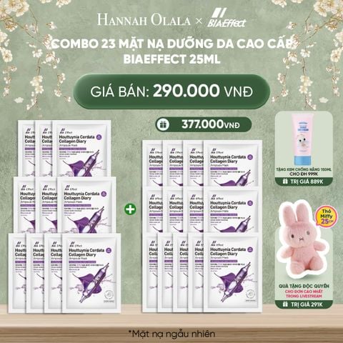  DEAL 1: COMBO 23 MẶT NẠ DƯỠNG DA CAO CẤP BIAEFFECT 25ML 