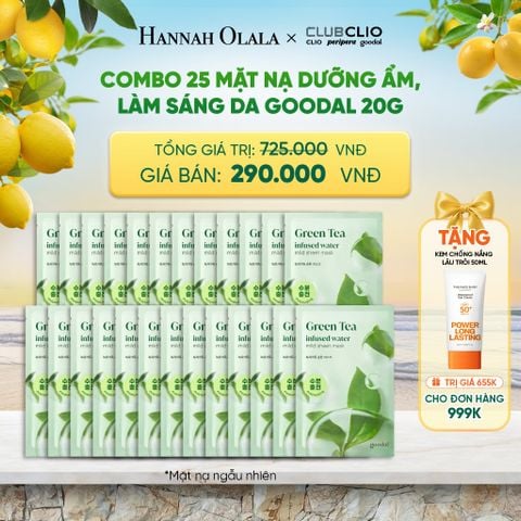  COMBO 25 MẶT NẠ DƯỠNG ẨM, LÀM SÁNG DA GOODAL 20G 