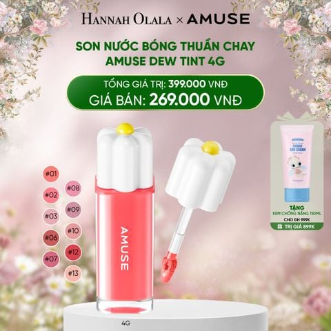  DEAL 2: SON NƯỚC BÓNG THUẦN CHAY AMUSE DEW TINT 4G 