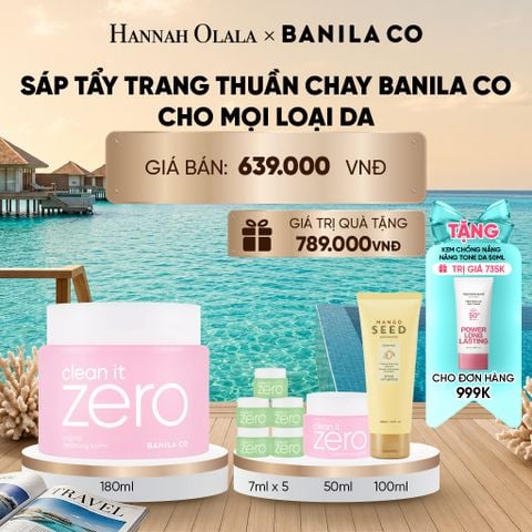  SÁP TẨY TRANG THUẦN CHAY BANILA CO CHO MỌI LOẠI DA 180ML_ D2228 