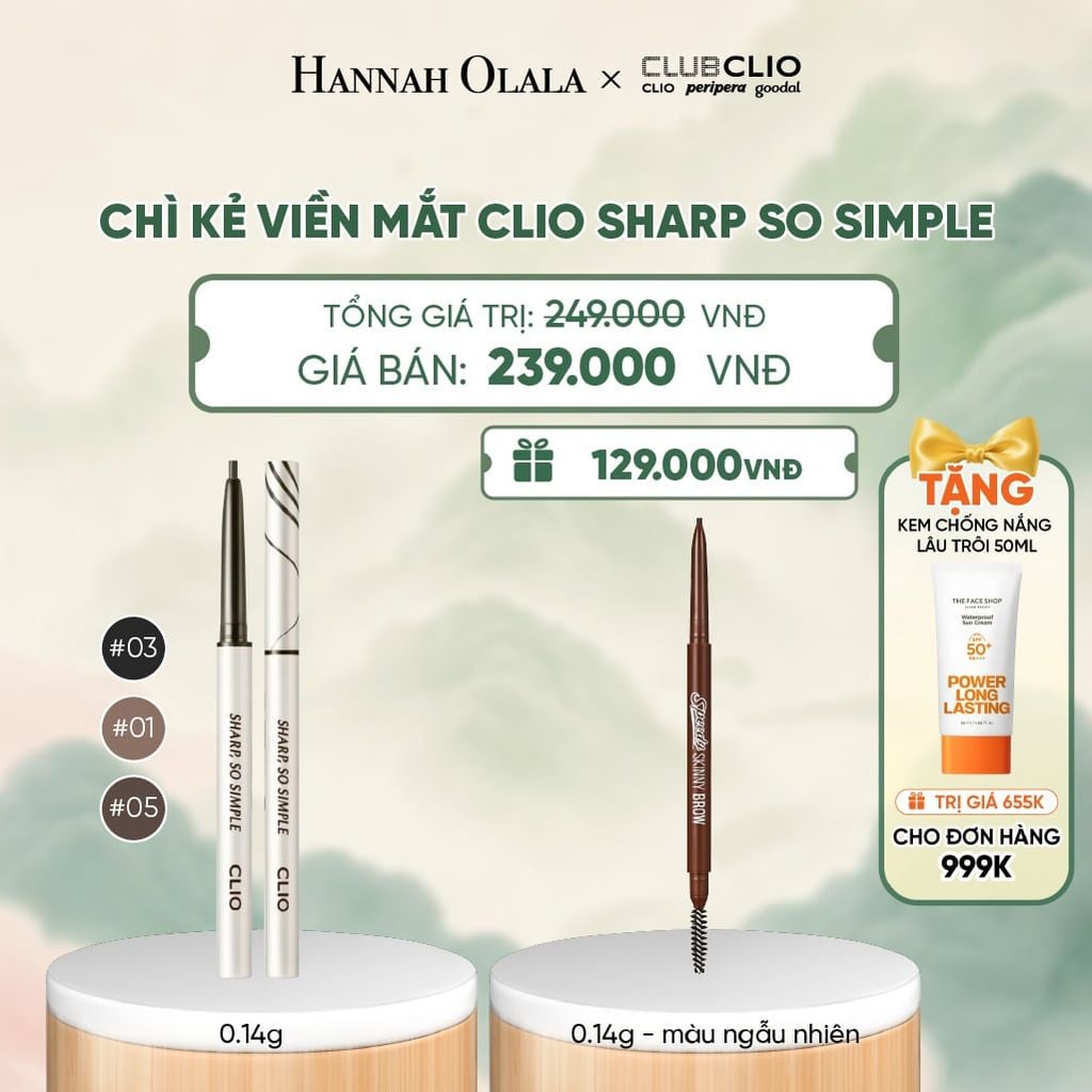  CHÌ KẺ VIỀN MẮT CLIO SHARP SO SIMPLE 0.14G - A561 