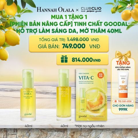  MUA 1 TẶNG 1 [PHIÊN BẢN NÂNG CẤP] TINH CHẤT GOODAL HỖ TRỢ LÀM SÁNG DA, MỜ THÂM 40ML - A1683 