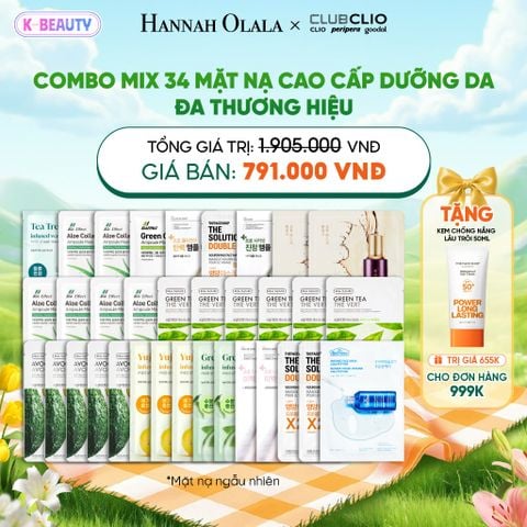  COMBO MIX 34 MẶT NẠ CAO DƯỠNG DA CAO CẤP ĐA THƯƠNG HIỆU_K90 