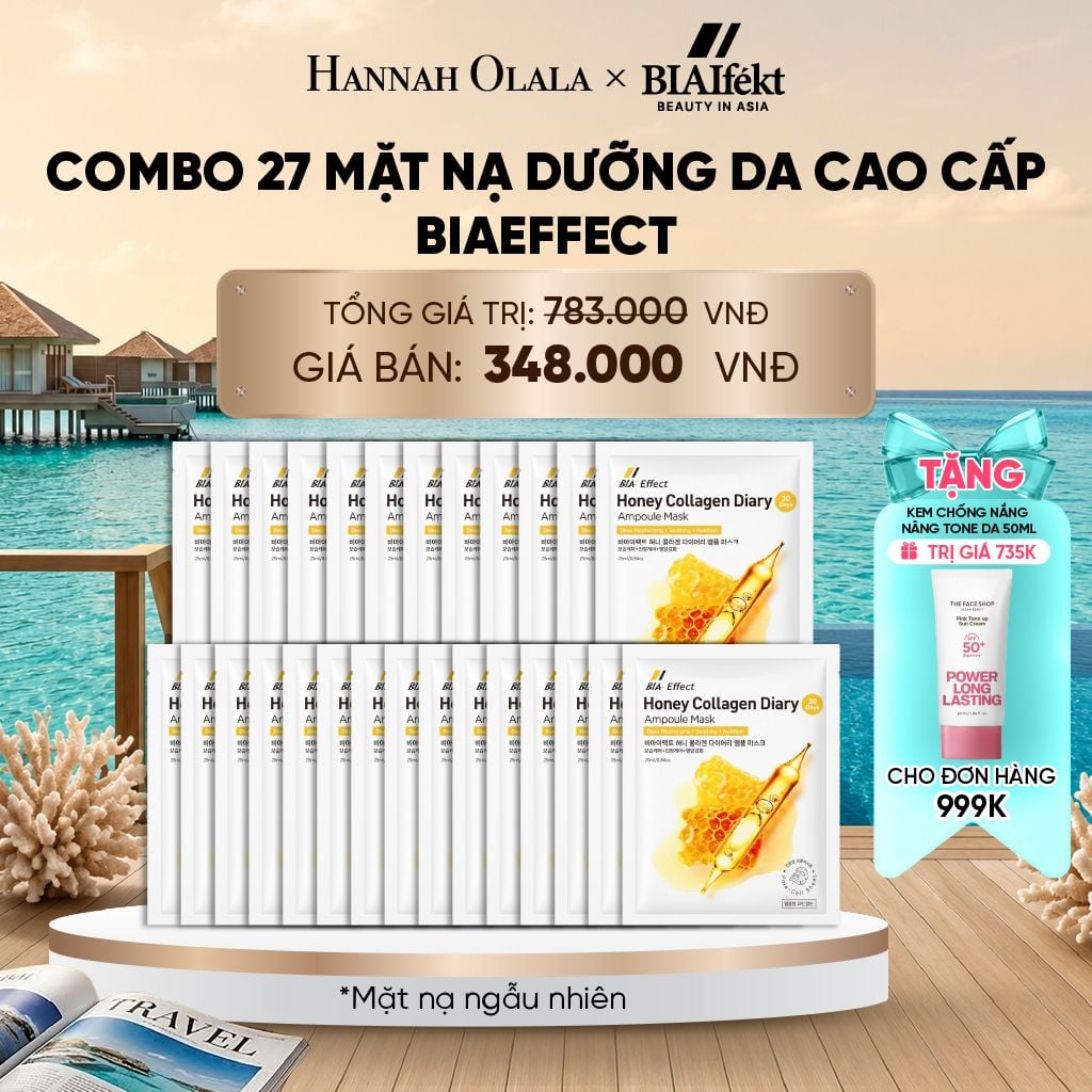  COMBO 27 MẶT NẠ DƯỠNG DA CAO CẤP BIAEFFECT 25ML_ D2160 