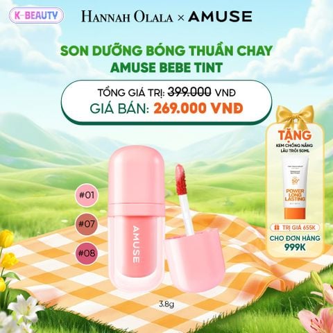  SON DƯỠNG BÓNG THUẦN CHAY AMUSE BEBE TINT 