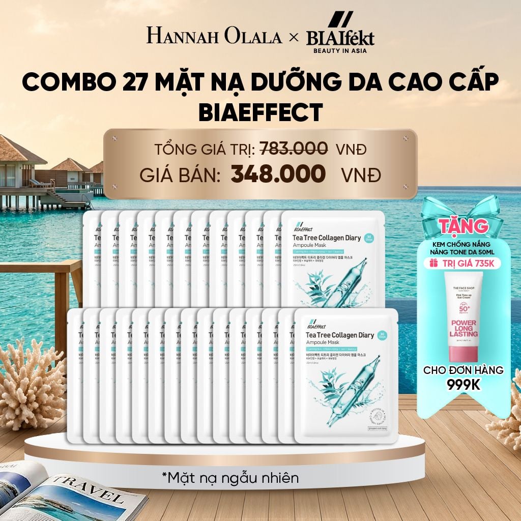  COMBO 27 MẶT NẠ DƯỠNG DA CAO CẤP BIAEFFECT 25ML_ D2160 