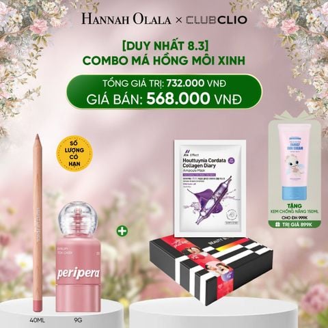  E2000_ DEAL11 [ DUY NHẤT 8.3] COMBO MÁ HỒNG MÔI XINH 