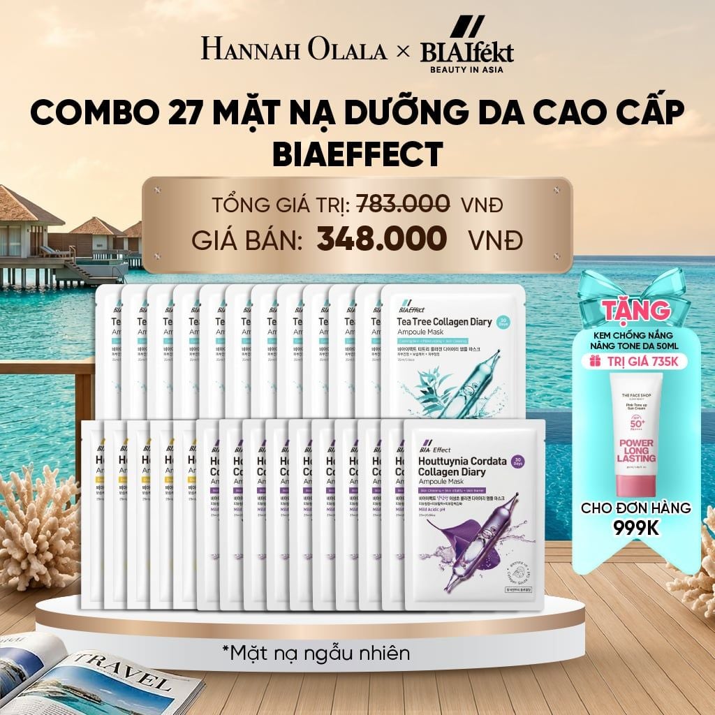  COMBO 27 MẶT NẠ DƯỠNG DA CAO CẤP BIAEFFECT 25ML_ D2160 