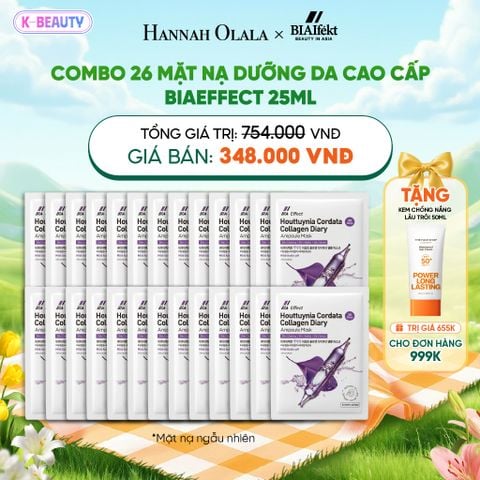  COMBO 26 MẶT NẠ DƯỠNG DA CAO CẤP BIAEFFECT 25ML 