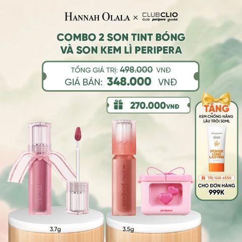  COMBO 2 SON TINT BÓNG VÀ SON KEM LÌ PERIPERA - A641 