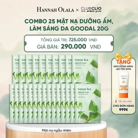  COMBO 25 MẶT NẠ DƯỠNG ẨM, HỖ TRỢ LÀM SÁNG DA GOODAL - A605 