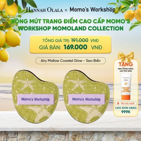  BÔNG MÚT TRANG ĐIỂM CAO CẤP MOMO'S WORKSHOP MOMOLAND COLLECTION 
