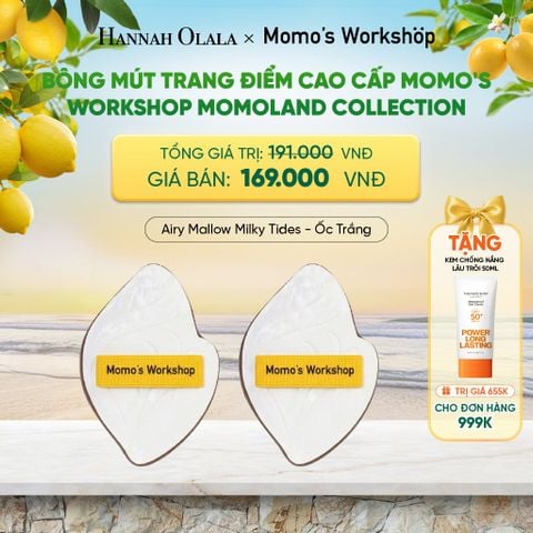  BÔNG MÚT TRANG ĐIỂM CAO CẤP MOMO'S WORKSHOP MOMOLAND COLLECTION 