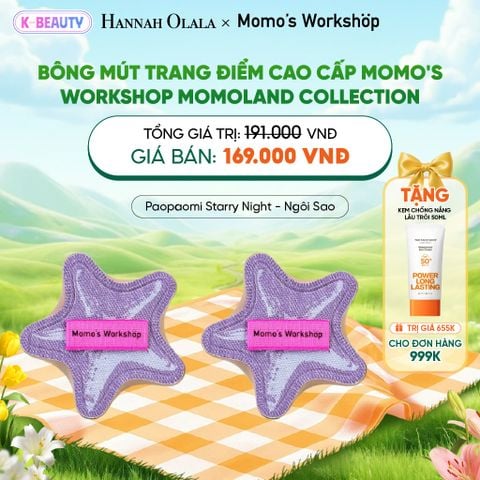  BÔNG MÚT TRANG ĐIỂM CAO CẤP MOMO'S WORKSHOP MOMOLAND COLLECTION_K98 