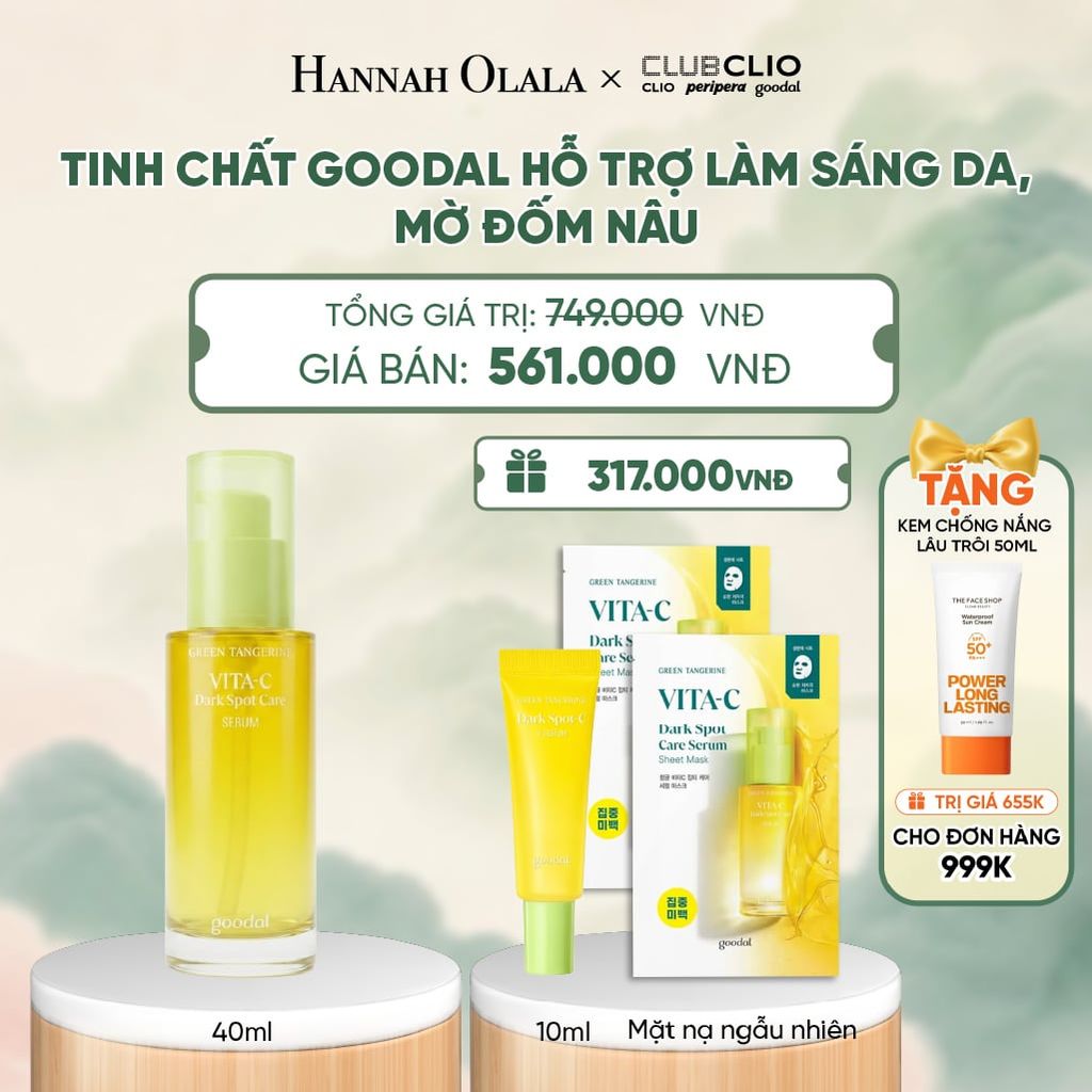  TINH CHẤT GOODAL HỖ TRỢ LÀM SÁNG DA, MỜ ĐỐM NÂU 40ML - A615 