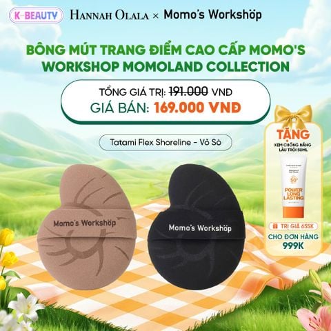  BÔNG MÚT TRANG ĐIỂM CAO CẤP MOMO'S WORKSHOP MOMOLAND COLLECTION_K98 