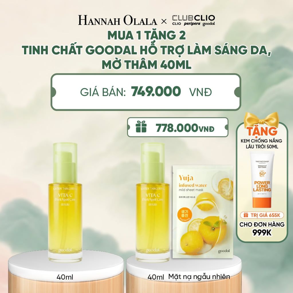  MUA 1 TẶNG 2 TINH CHẤT GOODAL HỖ TRỢ LÀM SÁNG DA, MỜ THÂM 40ML - A618 