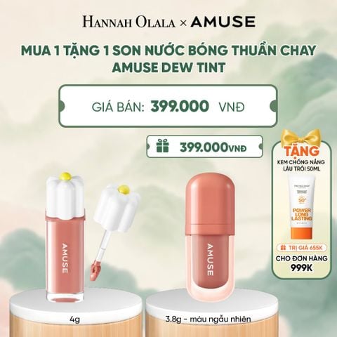  MUA 1 TẶNG 1 SON NƯỚC BÓNG THUẦN CHAY AMUSE DEW TINT - A528 