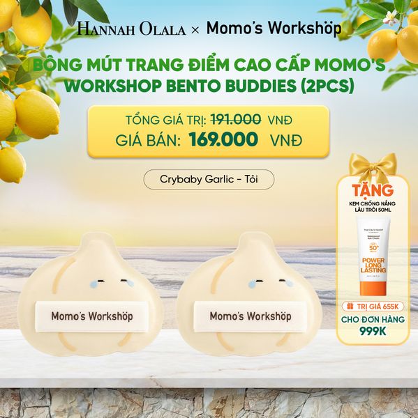  BÔNG MÚT TRANG ĐIỂM CAO CẤP MOMO'S WORKSHOP BENTO BUDDIES (2PCS) - A1702 