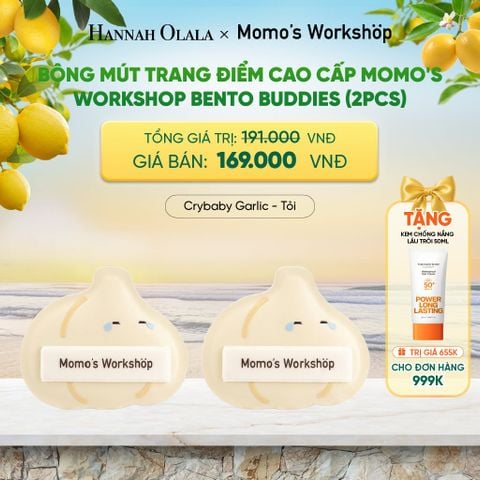  BÔNG MÚT TRANG ĐIỂM CAO CẤP MOMO'S WORKSHOP BENTO BUDDIES (2PCS) 