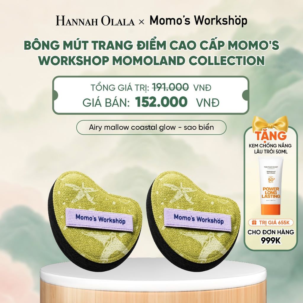  BÔNG MÚT TRANG ĐIỂM CAO CẤP MOMO'S WORKSHOP MOMOLAND COLLECTION - A622 