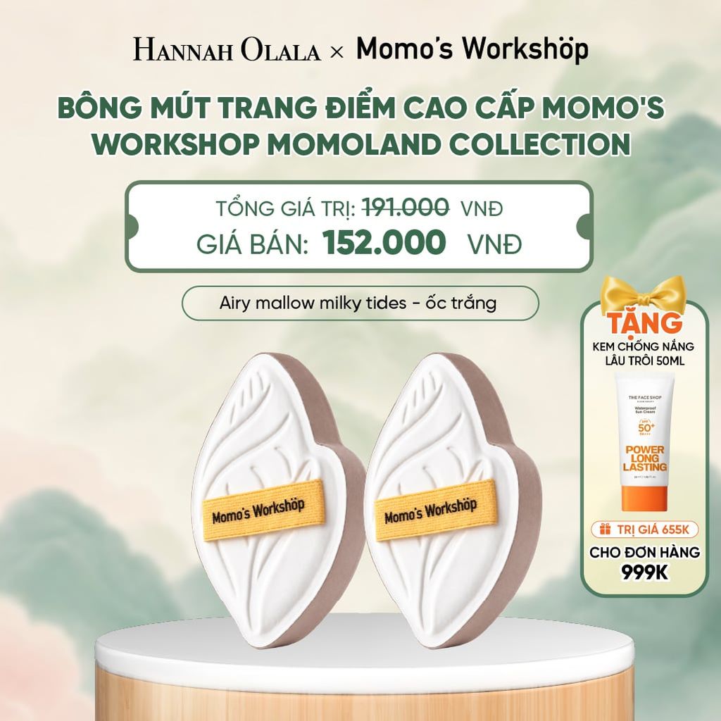  BÔNG MÚT TRANG ĐIỂM CAO CẤP MOMO'S WORKSHOP MOMOLAND COLLECTION - A622 