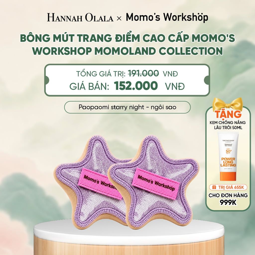  BÔNG MÚT TRANG ĐIỂM CAO CẤP MOMO'S WORKSHOP MOMOLAND COLLECTION - A622 