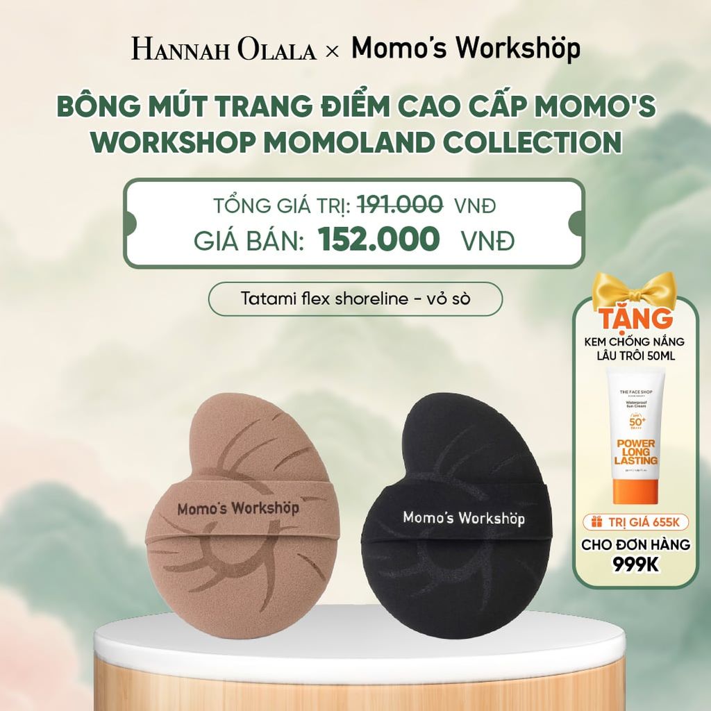  BÔNG MÚT TRANG ĐIỂM CAO CẤP MOMO'S WORKSHOP MOMOLAND COLLECTION - A622 