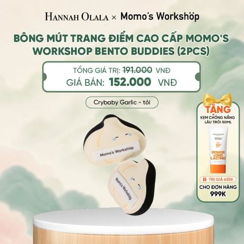  BÔNG MÚT TRANG ĐIỂM CAO CẤP MOMO'S WORKSHOP BENTO BUDDIES (2PCS) - A627 