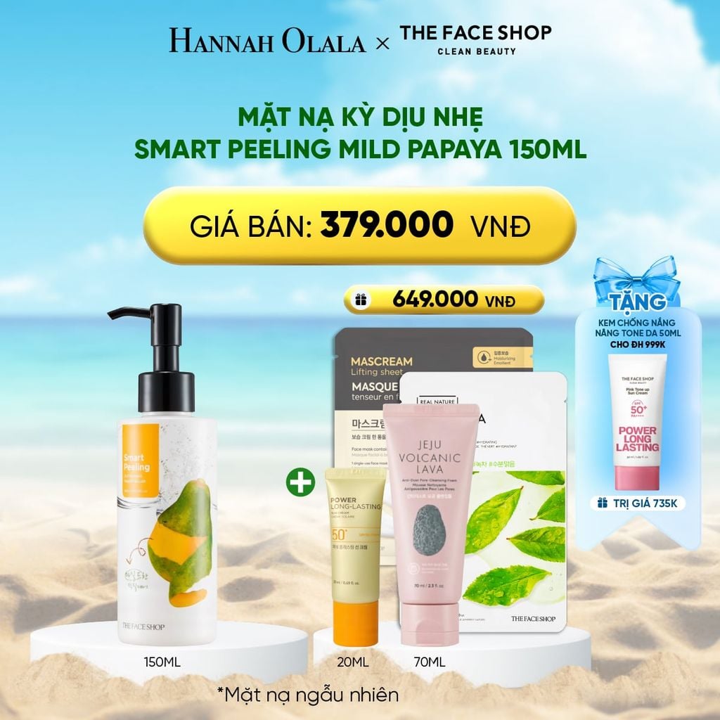  DEAL 12: MẶT NẠ KỲ DỊU NHẸ SMART PEELING MILD PAPAYA 150ML 