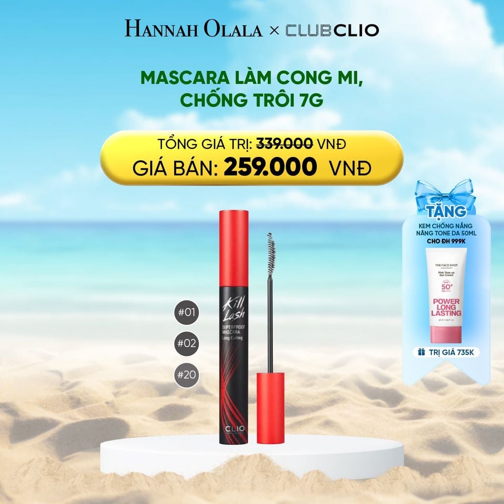  DEAL 5: MASCARA LÀM CONG MI, CHỐNG TRÔI 7G 