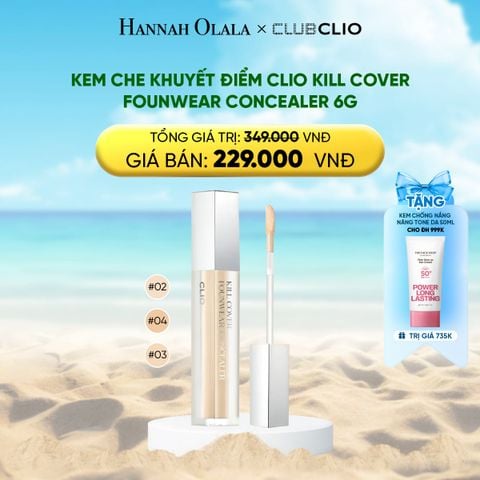  DEAL 8: KEM CHE KHUYẾT ĐIỂM CLIO KILL COVER FOUNWEAR CONCEALER 6G 