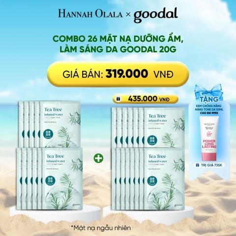  DEAL 2: COMBO 26 MẶT NẠ DƯỠNG ẨM, LÀM SÁNG DA GOODAL 20G 