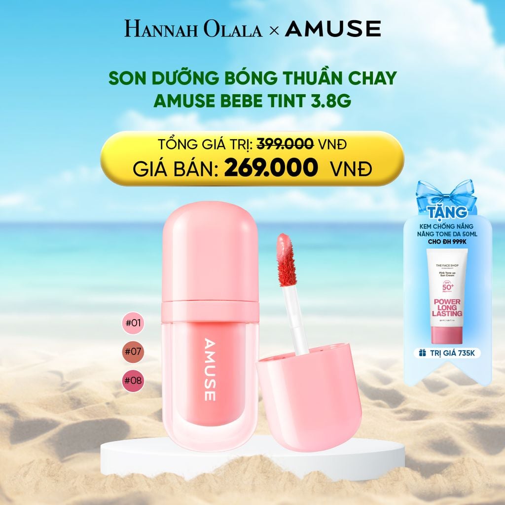  DEAL 2: SON NƯỚC BÓNG THUẦN CHAY AMUSE DEW TINT 4G 