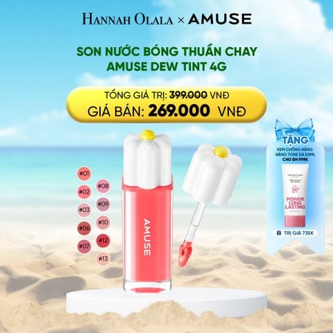  DEAL 3: SON NƯỚC BÓNG THUẦN CHAY AMUSE DEW TINT 4G 