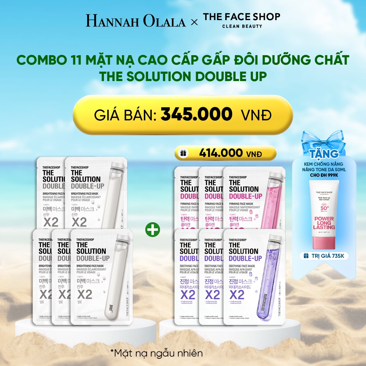 Combo Mặt Nạ The Solution Double Up 11