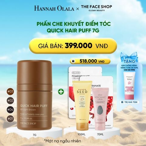  DEAL 4: PHẤN CHE KHUYẾT ĐIỂM TÓC QUICK HAIR PUFF 7G 