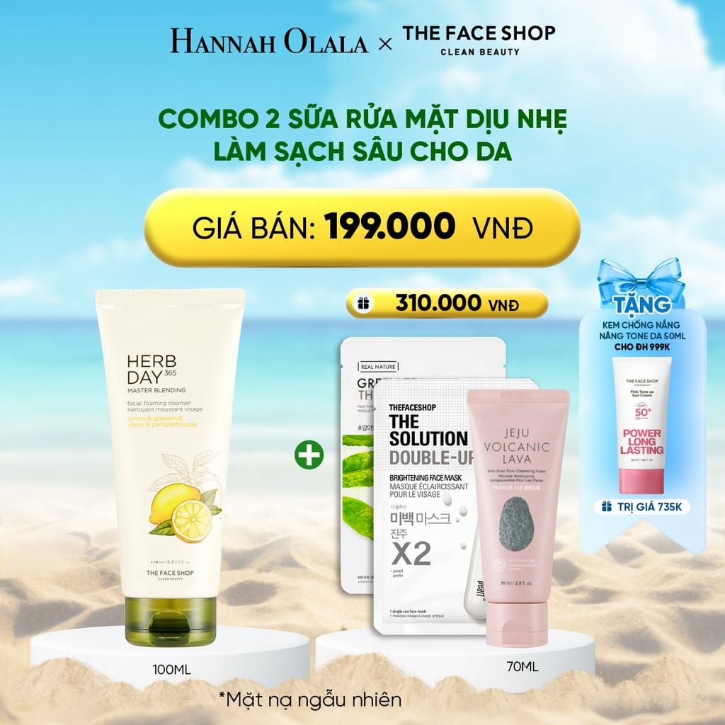  DEAL 5: COMBO 2 SỮA RỬA MẶT DỊU NHẸ LÀM SẠCH SÂU CHO DA 