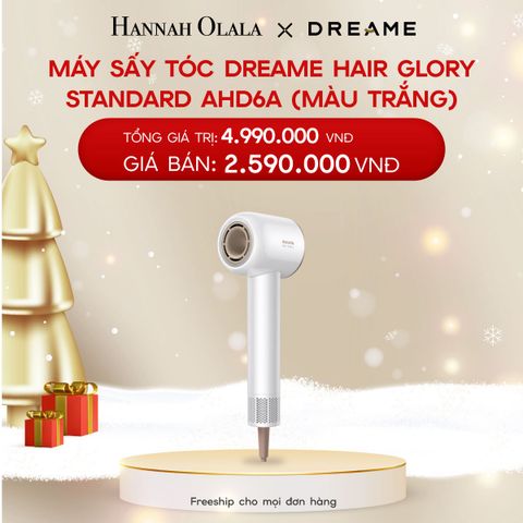  A36_DEAL 6: MÁY SẤY TÓC DREAME HAIR GLORY STANDARD AHD6A - BẢN QUỐC TẾ - BH 24 THÁNG 