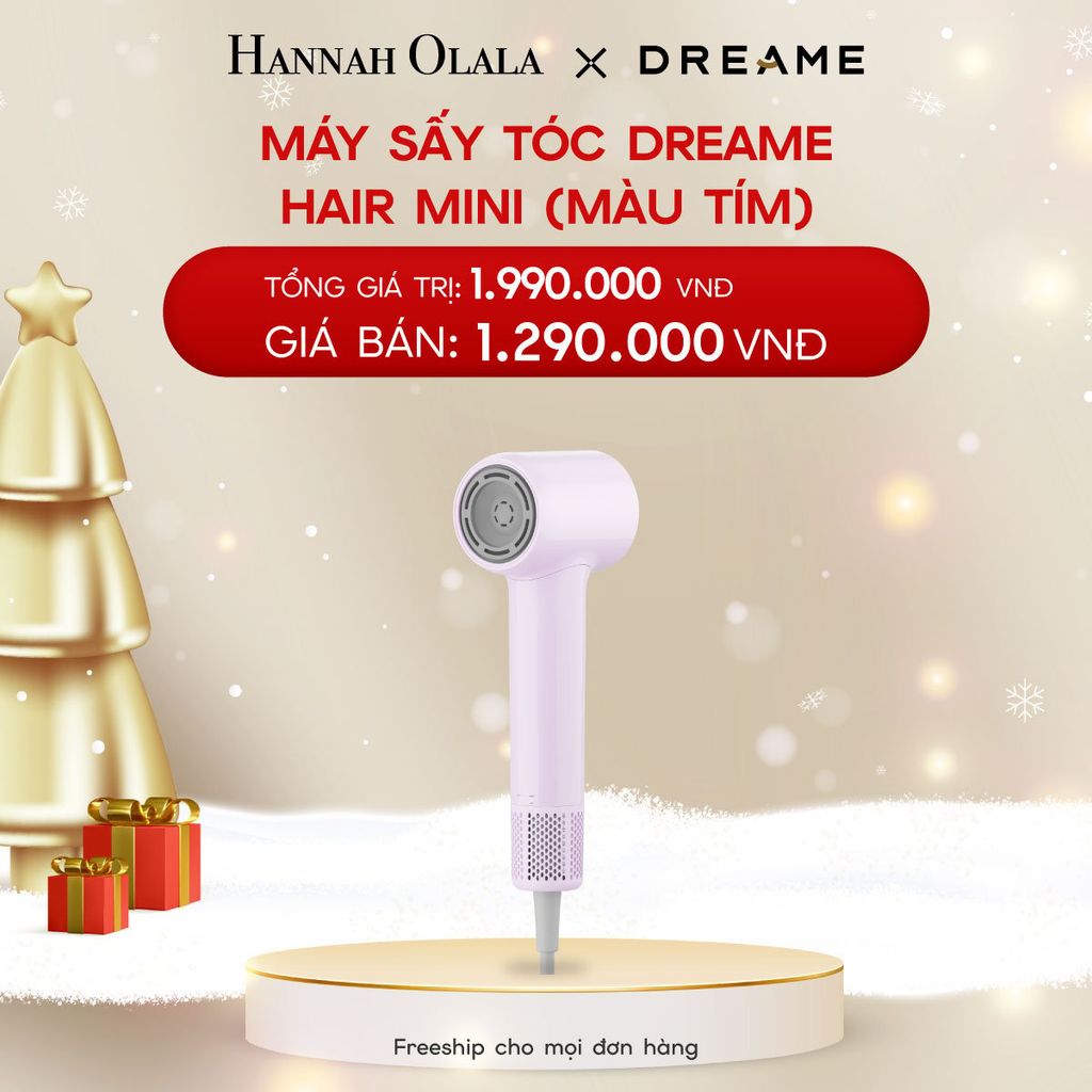  A24_DEAL 11: MÁY SẤY TÓC DREAME HAIR MINI - BẢN QUỐC TẾ - BẢO HÀNH 24 THÁNG 