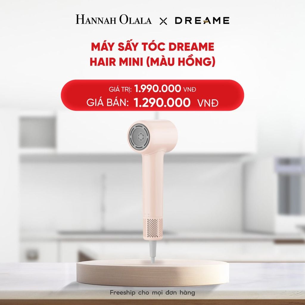  DEAL 11: MÁY SẤY TÓC DREAME HAIR MINI - BẢN QUỐC TẾ - BẢO HÀNH 24 THÁNG 