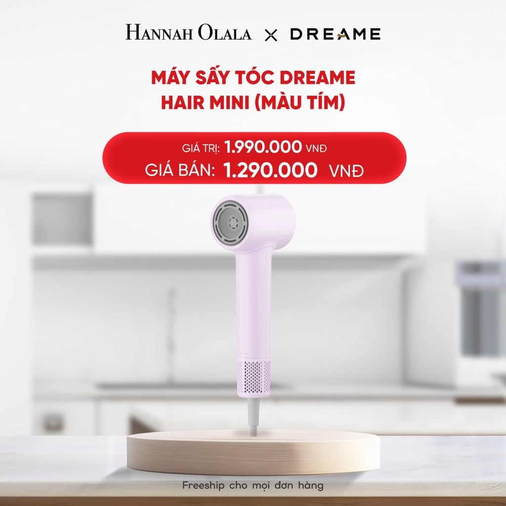  DEAL 11: MÁY SẤY TÓC DREAME HAIR MINI - BẢN QUỐC TẾ - BẢO HÀNH 24 THÁNG 