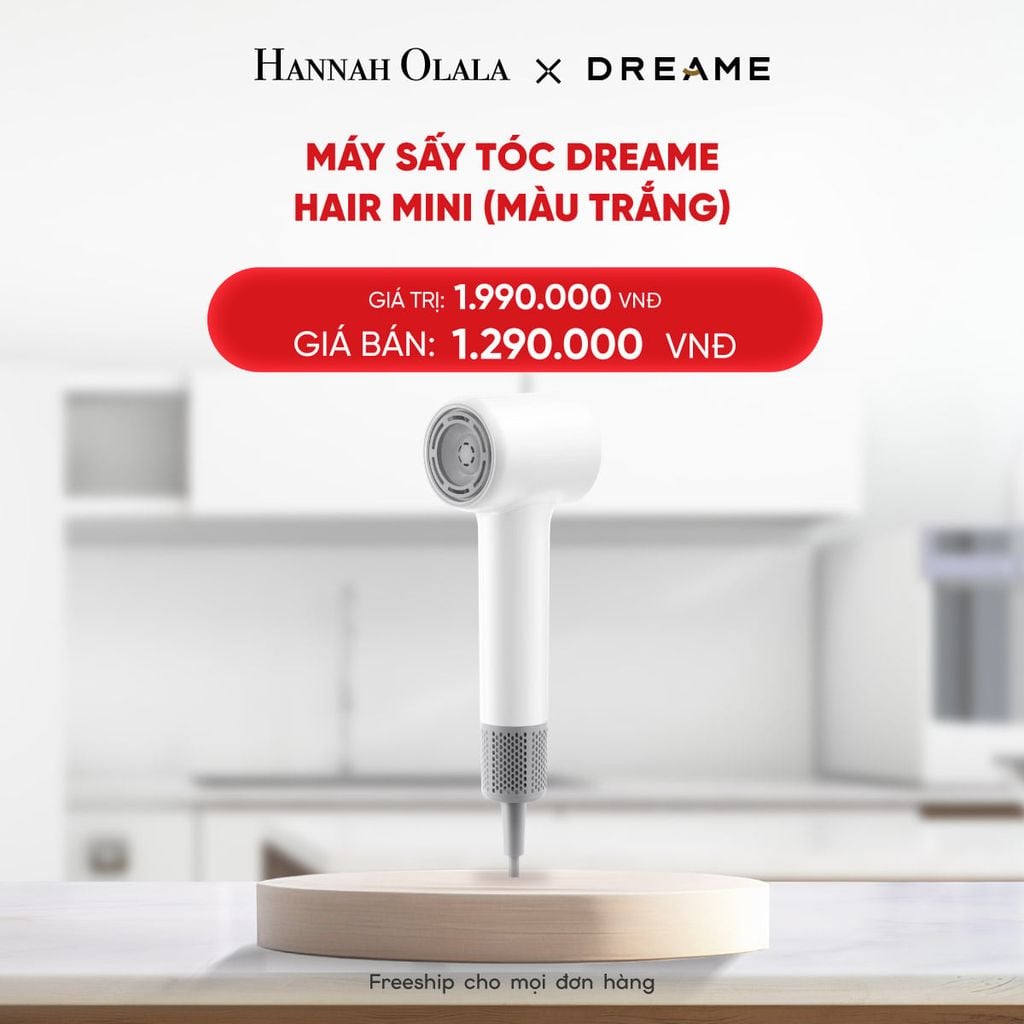  DEAL 11: MÁY SẤY TÓC DREAME HAIR MINI - BẢN QUỐC TẾ - BẢO HÀNH 24 THÁNG 