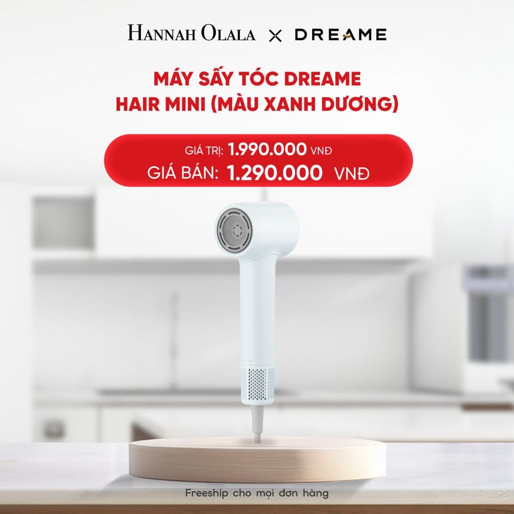  DEAL 11: MÁY SẤY TÓC DREAME HAIR MINI - BẢN QUỐC TẾ - BẢO HÀNH 24 THÁNG 