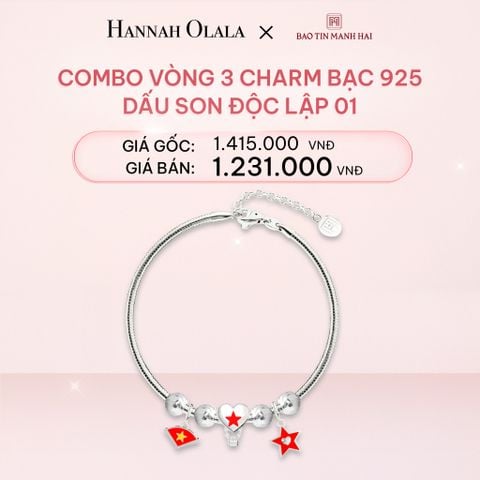  E323_DEAL 4: COMBO LẮC TAY BẠC 925 MÃ CB 3 CHARM MIX BI 01 BST A80 DẤU SON ĐỘC LẬP BẢO TÍN MẠNH HẢI 