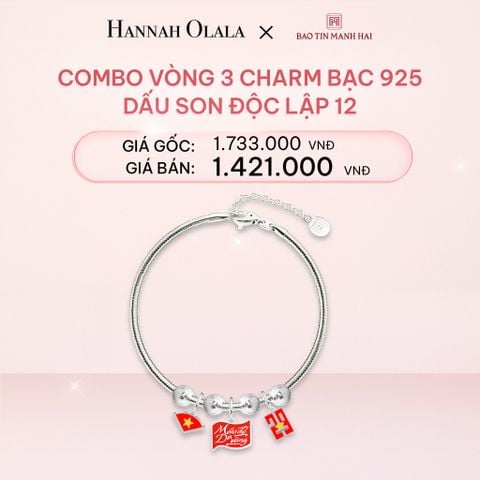  E325_DEAL 6: COMBO LẮC TAY BẠC 925 MÃ CB 3 CHARM MIX BI 12 BST A80 DẤU SON ĐỘC LẬP BẢO TÍN MẠNH HẢI 