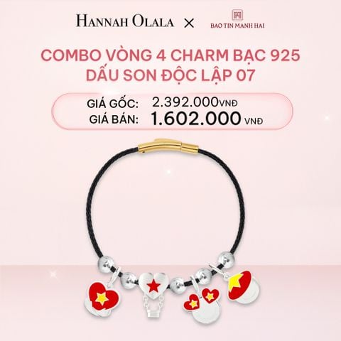  E326_DEAL 7: COMBO LẮC TAY BẠC 925 MÃ CB 4 CHARM MIX BI 07 BST A80 DẤU SON ĐỘC LẬP BẢO TÍN MẠNH HẢI 